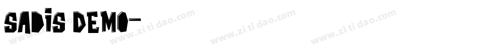 Sadis Demo字体转换
